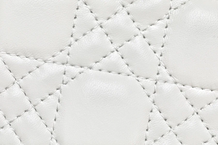 Dior My Lady Women’s Handbag White Silver Lock 20×16.5 cm product view 3