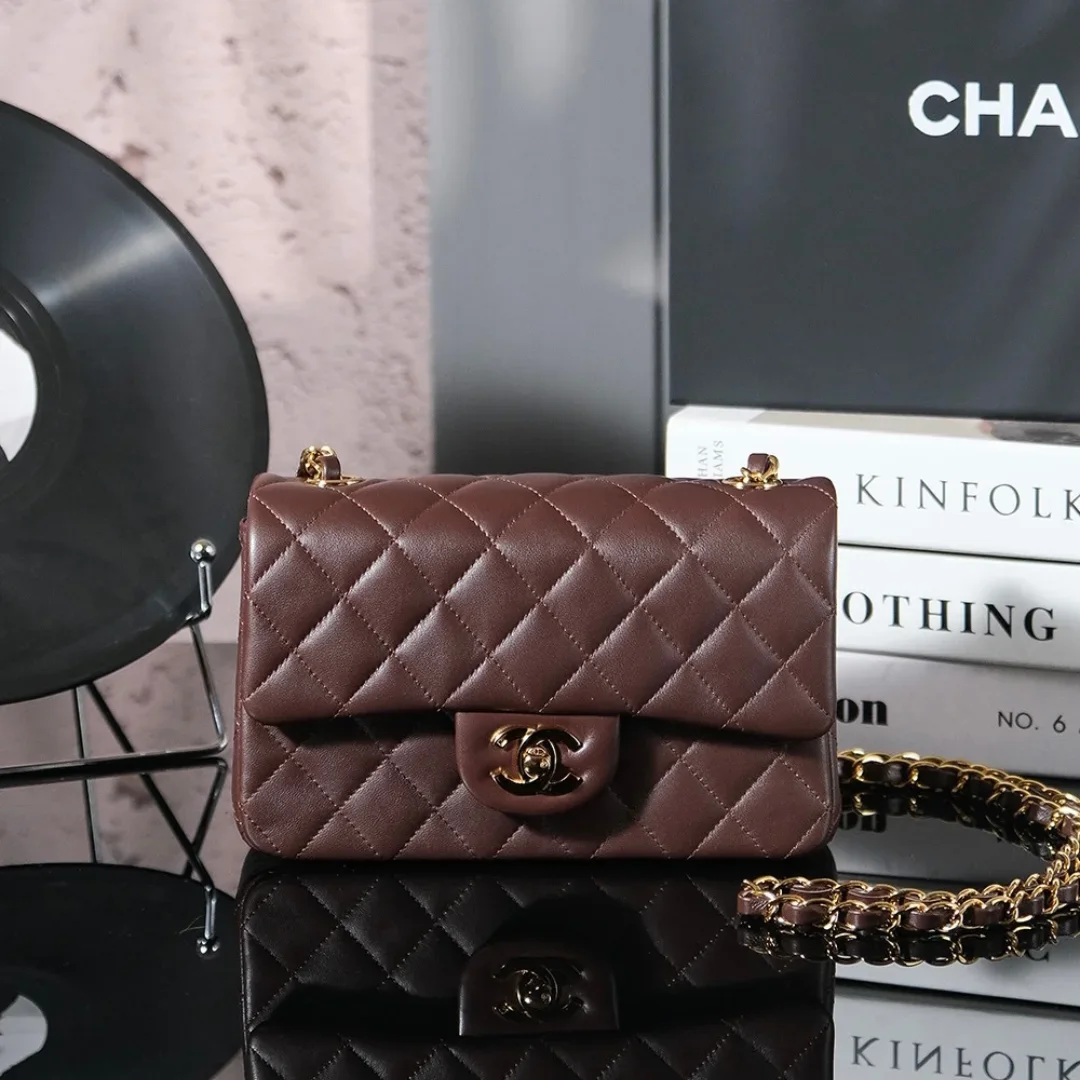 Chanel classic Maroon Color with gold hardware Bag product view 1