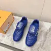 Louis Vuitton Women Blue Leather Sneakers product view 5