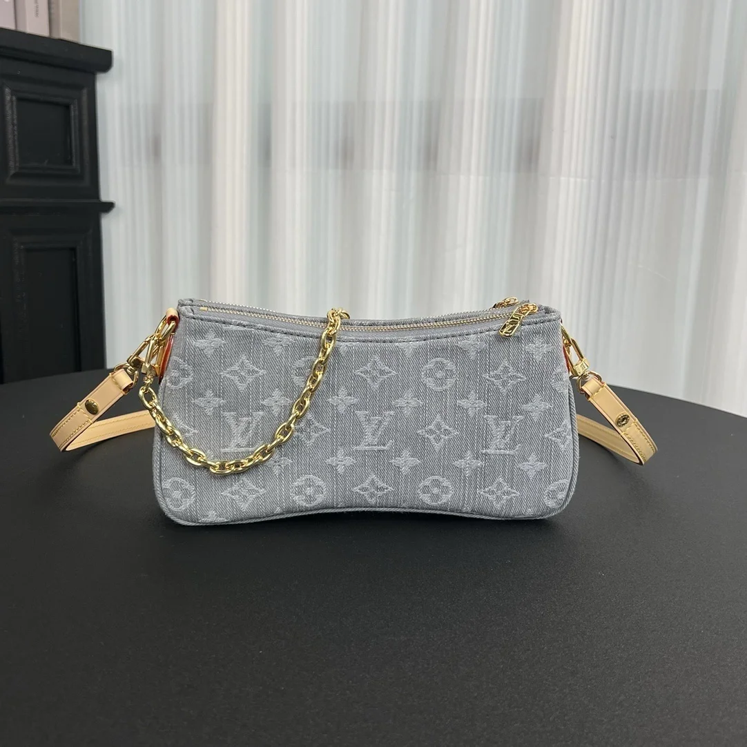 Louis Vuitton Liv Pochette in Washed Denim Bag product view 6