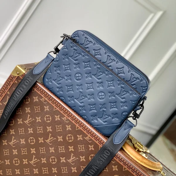 Louis Vuitton Trio Messenger 25 In Blue Monogram Shadow Calfskin Bag product photo