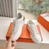 Hermès Women White Low-Top Sneakers — Plain Lace-Up Style product view 6
