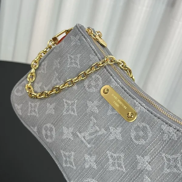 Louis Vuitton Liv Pochette in Washed Denim Bag product view 2