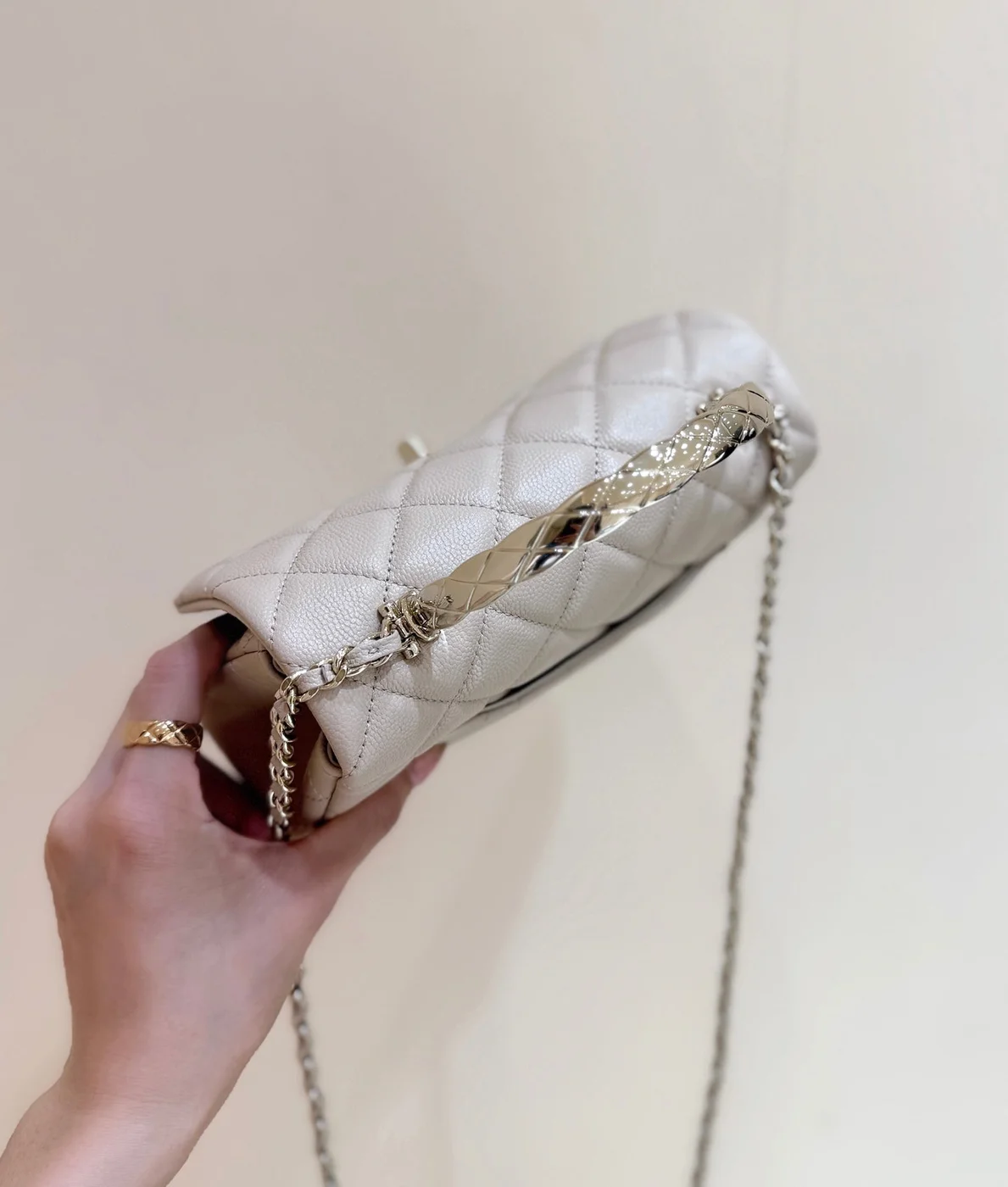 Chanel Nano Coco Handle bag Gold Hardware product view 6