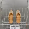 Hermès Women Beige Leather Mesh Mary Jane Flats product view 2