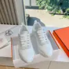 Hermès Women White Mesh And Leather Sneakers product view 3
