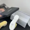 Chanel Women Yellow Quilted Leather Slides product view 4