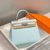 Hermès 28 cm In Blue Brume Epsom Palladium Hardware Bag product view 1