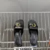 Hermès Women Black Leather Slippers product view 2