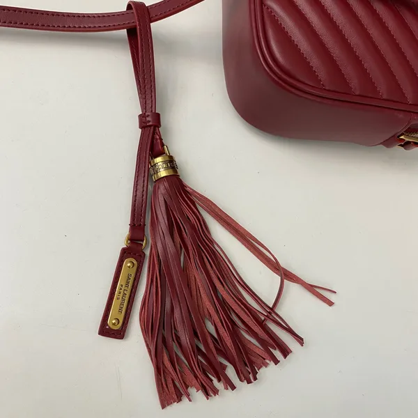 Saint Laurent Lou Medium Saint Laurent Camera Bag with Pocket and Tassel in Quilted Leather product view 4