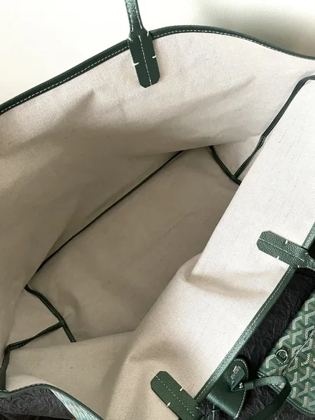 Goyard Green Goyardine Coated Canvas and Leather Saint Louis GM Tote product view 6