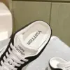Louis Vuitton Women Black and White Sneakers — Round-Toe Low-Top Style product view 5
