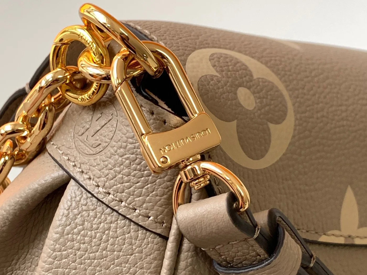 Louis Vuitton Favorite Brown Handbags Lock Gold 24x14cm product view 4
