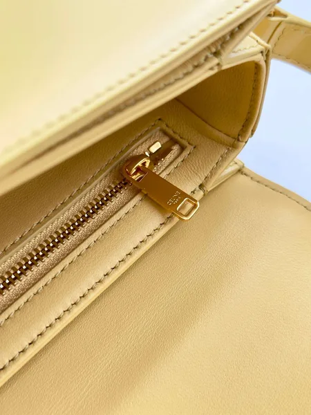 Celine Mini Handbag Orange Yellow Smooth Leather 19 cm product view 6