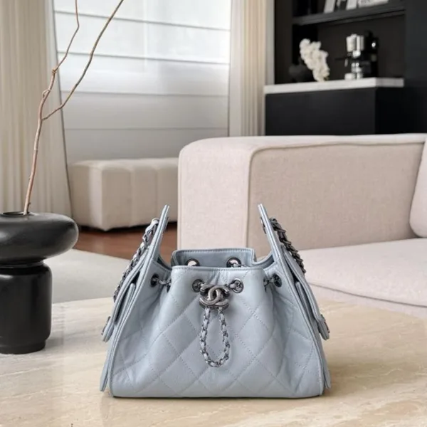 Chanel 25 Mini Blue Ruthenium Hardware Bag product photo