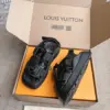 Louis Vuitton Women Black Leather Sporty Sandals product view 4