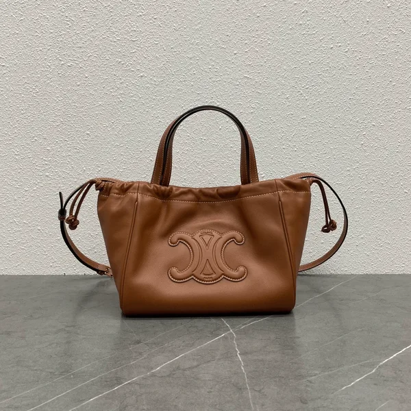Celine Cabas Brown Soft Leather 22x17x15cm Bag product photo