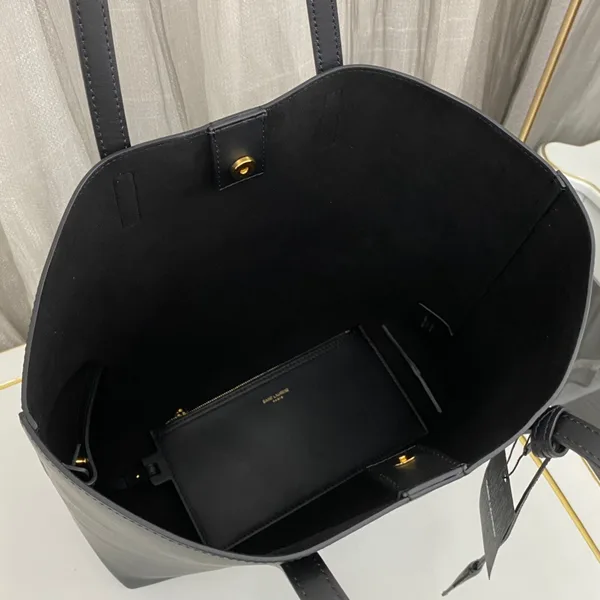 Saint Laurent Upright Tote Bag Black product view 6
