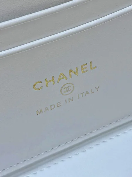 Chanel Vanity Case Small White Gold Hardware Bag product view 5