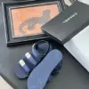 Chanel Women Navy Fabric And Rubber Sandals product view 5