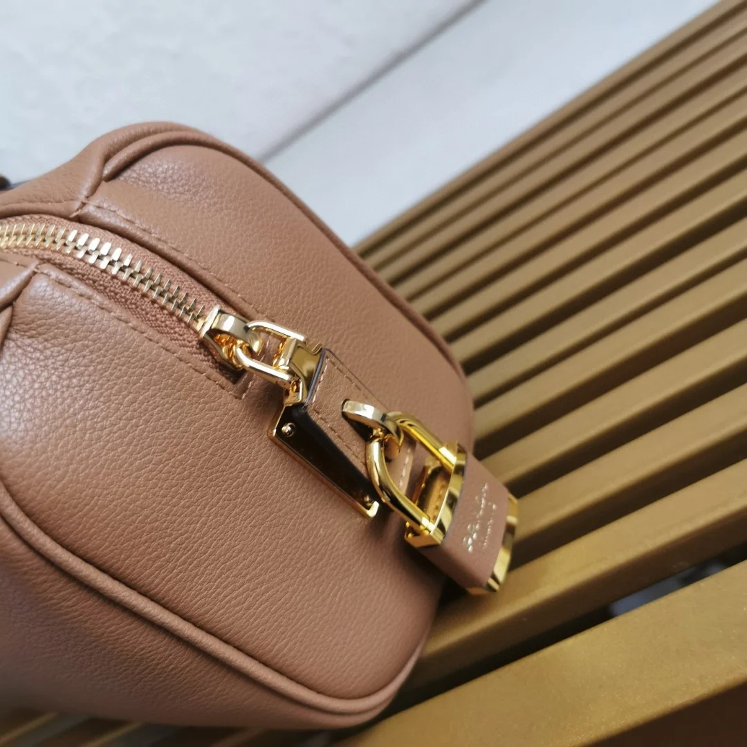 Prada Caramel Medium leather top-handle bag with padlock product view 6