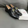 Valentino Women Black Fringe Loafers with Block Heel product view 1
