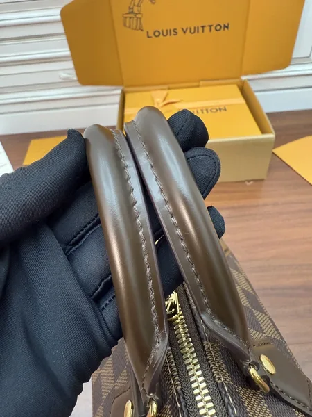 Louis Vuitton Alma Bag Brown Damier with Pale Strap product view 4
