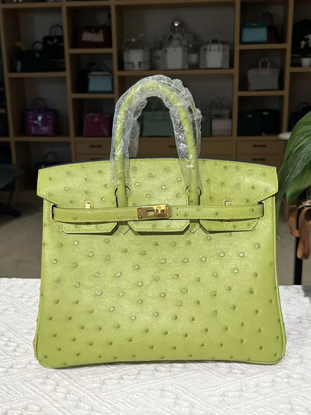 Hermès Birkin 25 cm Ostrich Leather Gold Hardware Bag product photo