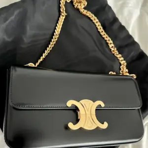 Celine Chain Shoulder Bag Claude in Shiny Calfskin product photo