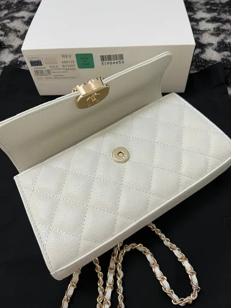 Chanel Kelly 23P Clutch With Chain Gold Hardware product view 6