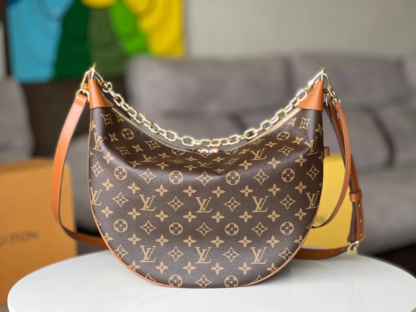 Louis Vuitton 25S Loop Hobo 38 In Brown Monogram Coated Canvas Gold Hardware Bag product view 2