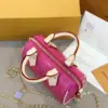 Louis Vuitton Nano Speedy Pink Shiny Leather Handbags 16x10x7,5 cm product view 5