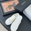 Chanel Women White Canvas Lace-Up Sneakers product view 5