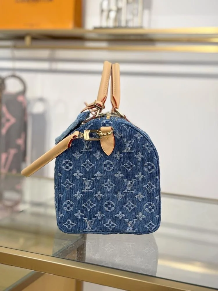 Louis Vuitton Monogram Denim Speedy Soft 30 bag product view 8