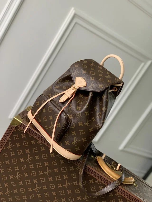 Louis Vuitton Montsouris PM backpack in Monogram coated canvas product view 2