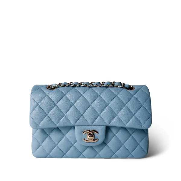 Chanel Classic Flap 25 Medium Light Blue Bag product photo