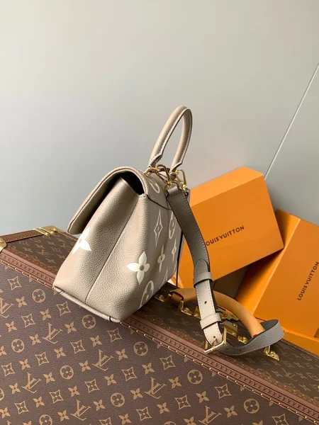 Louis Vuitton Madeleine 30 In Beige Monogram Calfskin Embossed Logo Bag product view 4