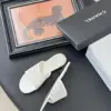 Chanel Women White Lace Mesh Slides product view 4