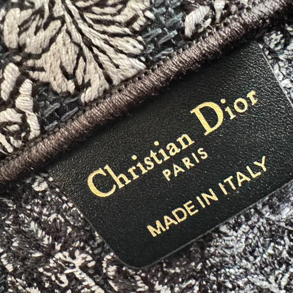 Dior Medium Book Tote — Around the World Pattern Dark Blue product view 6