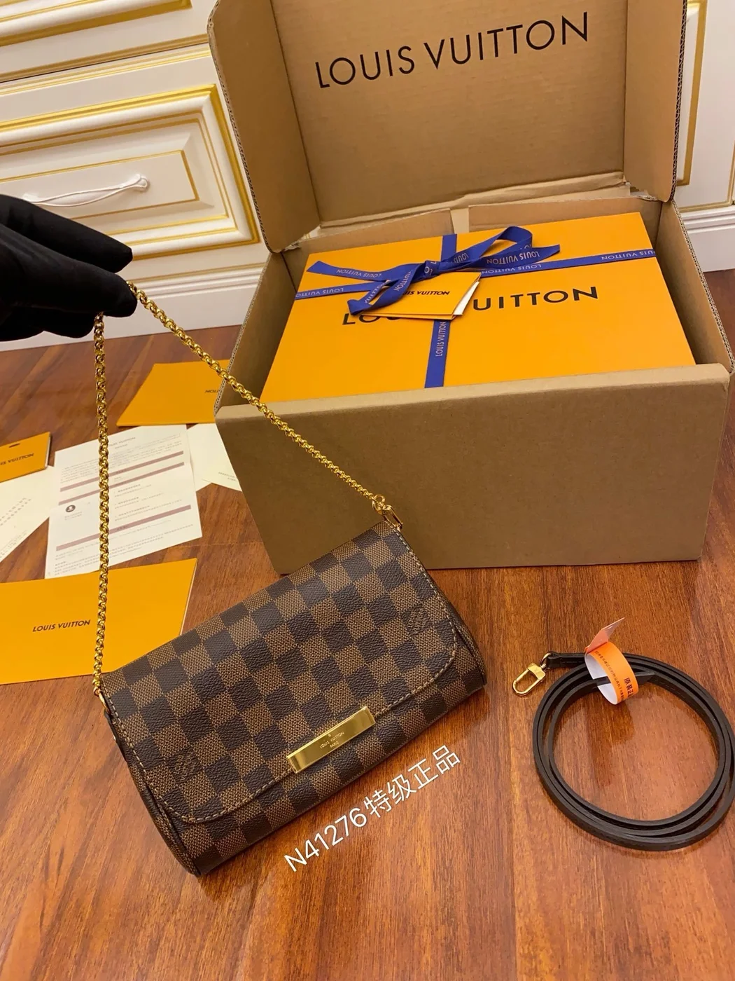 Louis Vuitton Damier Ebene Favorite PM bag product view 1