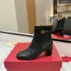 Valentino Women Black Leather Ankle Boots — Heeled Chain-Cuff Style product view 5