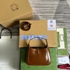 Gucci Jackie Mini 19 Shoulder Bag In Cinnamon Brown Calfskin product view 2