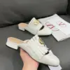 Valentino Women White Leather Fringe Mules product view 6