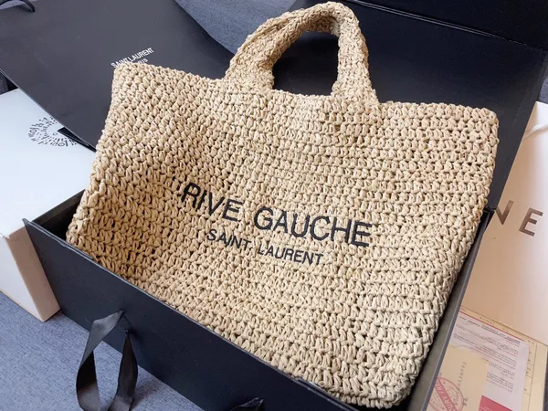 Saint Laurent Rive Gauche Linen Tote Bag product photo