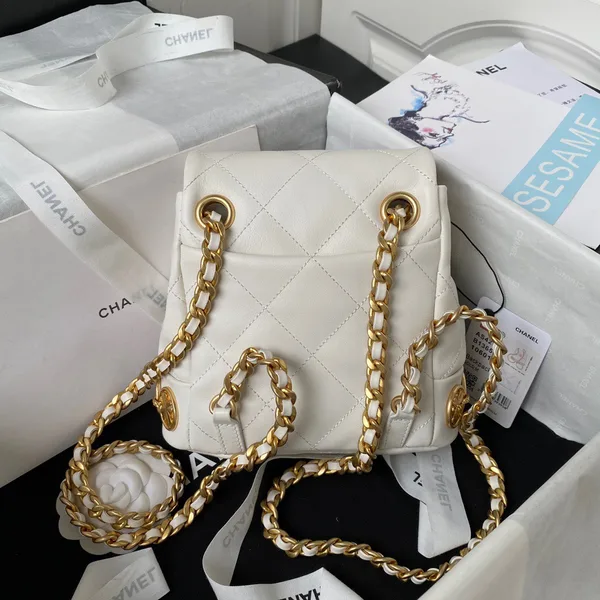 Chanel Charm Mini Backpack Lock Handle Plated 18 cm product view 4