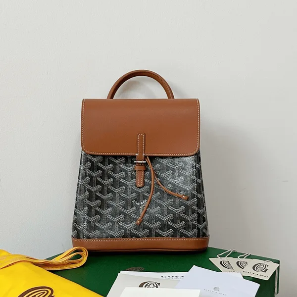 Goyard Mini Backpack Brown Monogram Pattern Size 23x19cm product photo