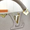 Louis Vuitton Capucines Lock Gold Handbags Cowhide Leather 21 cm product view 2