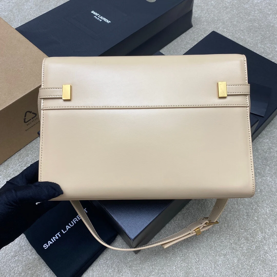 Saint Laurent Manhattan Shoulder Bag Beige product view 4