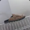 Hermès Women Brown Suede Slippers product view 2