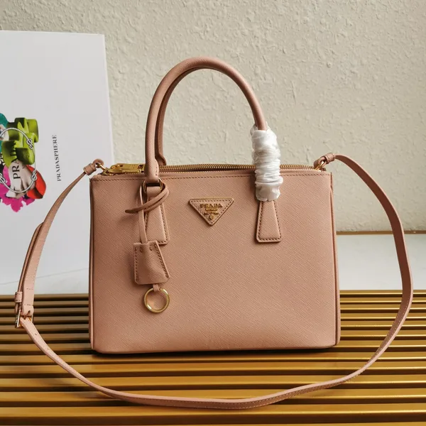 Prada Medium Galleria 28 Beige Saffiano Leather Bag product photo